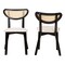 Baxton Studio Dannell Mid-Century Modern Cream Fabric and Black Finished Wood 2-Piece Dining Chair Set 236-2PC-13298-ZORO - alternate 7